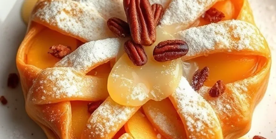Strudel aux pommes et noix de pecan