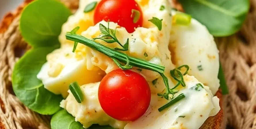 Salade d'oeufs au tarragon