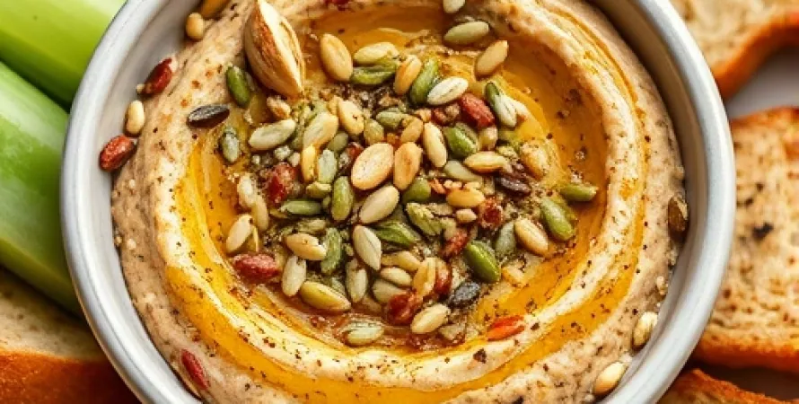 Dip au dukka et graines