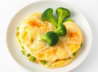 Omelette au broccoli