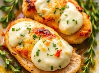 Poitrines de poulet cremeuses aux herbes