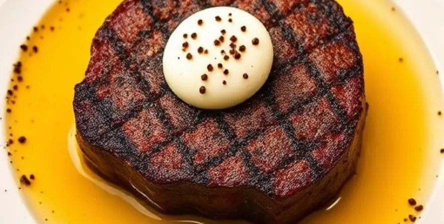 Steak au poivre crémeux