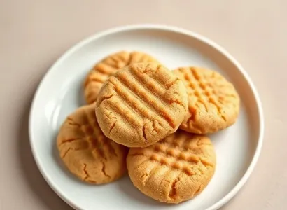 Biscuits au beurre de cacahuète sans cuisson