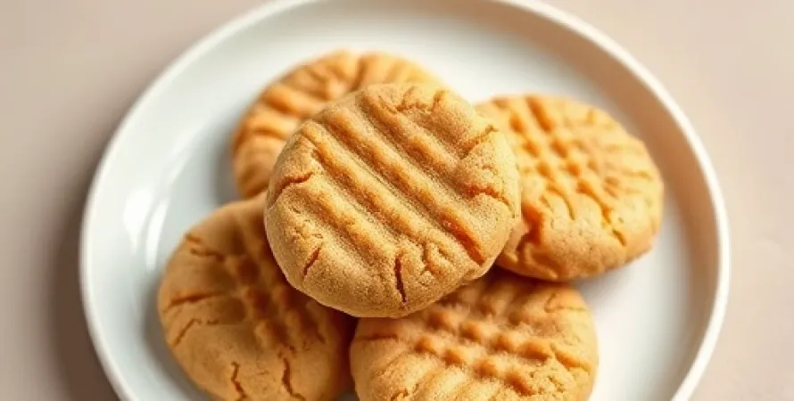 Biscuits au beurre de cacahuète sans cuisson