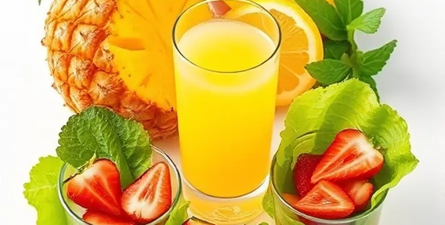 Salade de mangue et ananas
