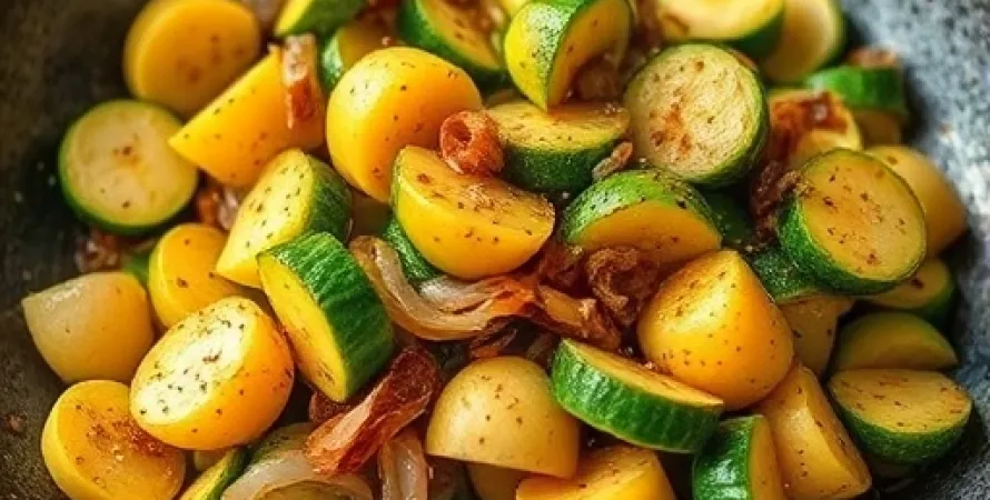 Poivrons et courgettes sautées