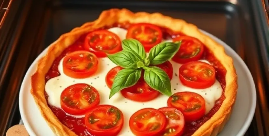Tarte aux Tomates et Fromage Crème