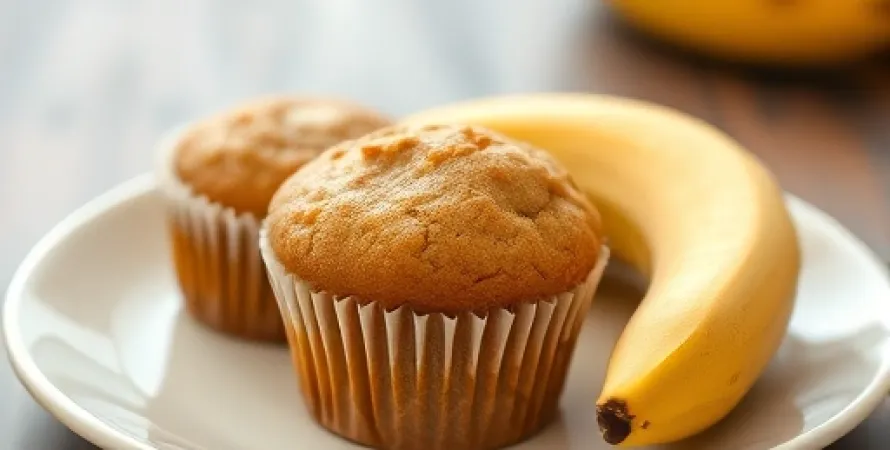Cupcakes à la banane vegan