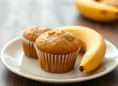 Cupcakes à la banane vegan