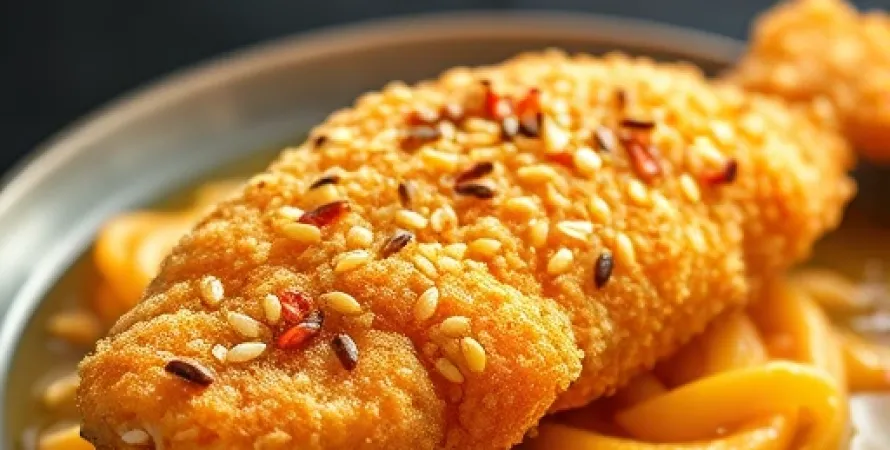Poisson pané frit