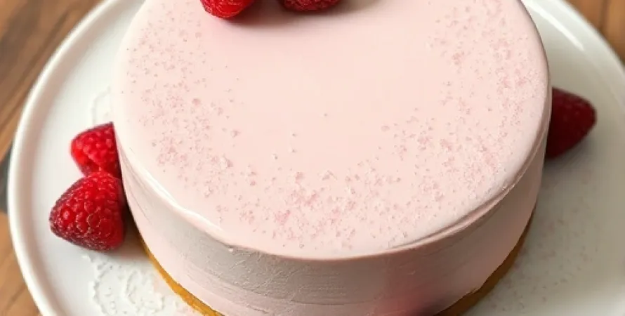 Gâteau mousse à la framboise