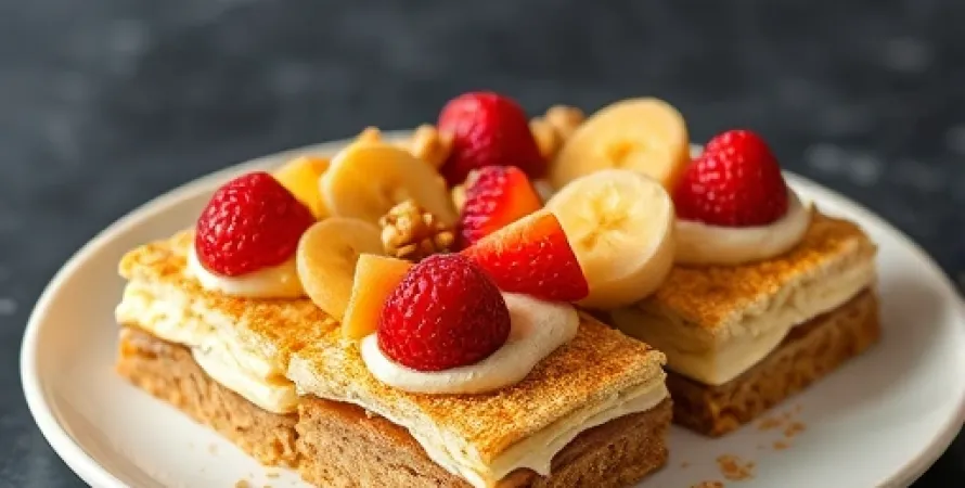 Barres de banane légères