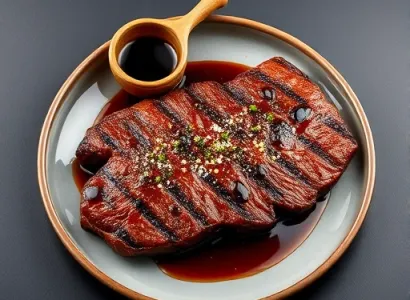 Steak grillé au soja