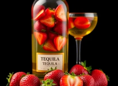 Tequila infusé à la fraise