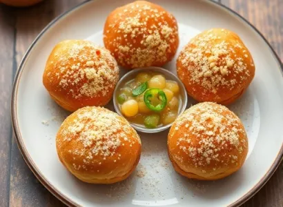 Beignets épicés au pois chiche