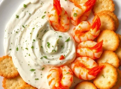 Crème de crevettes aux légumes