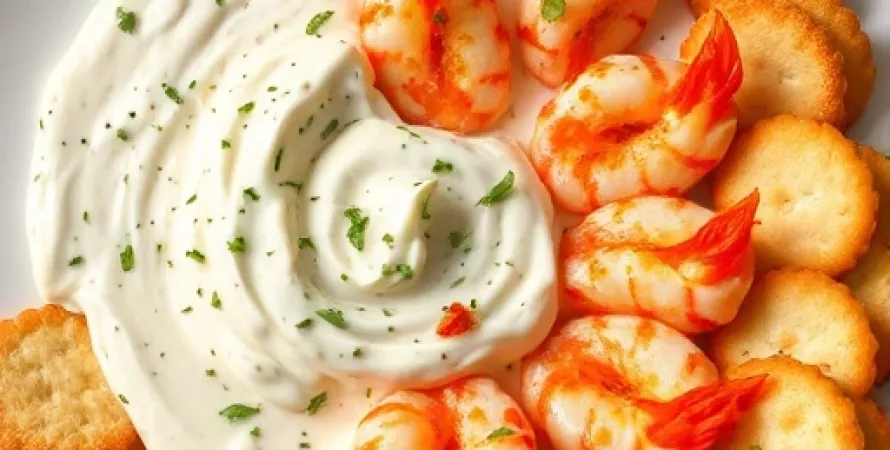 Crème de crevettes aux légumes