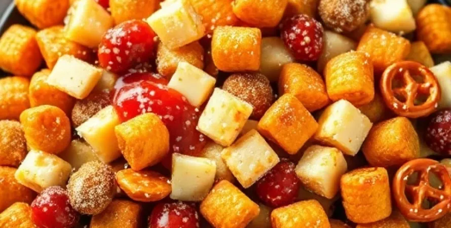 Mélange de snack au goût de pizza