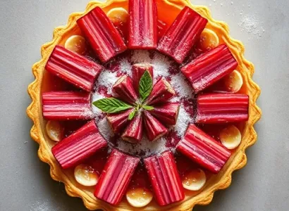 Tarte aux rhubarbes
