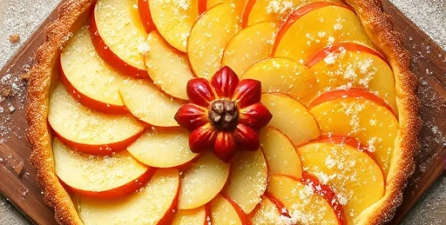 Tarte aux pommes râpées