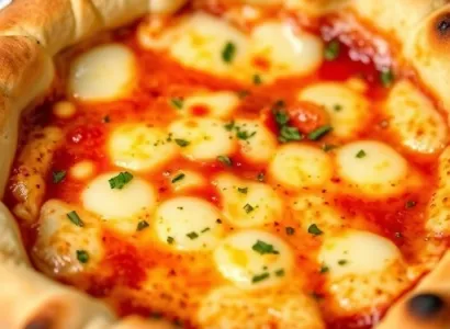 Pizza au fromage deep dish