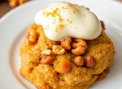 Scones au carotte et noix de walnuts