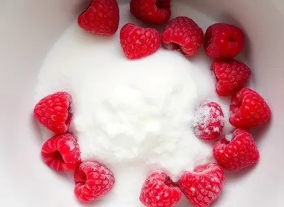Framboises sucrées