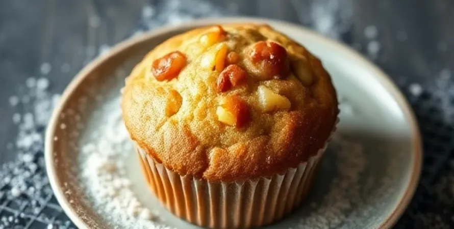 Muffins aux pommes et aux graines de pavot
