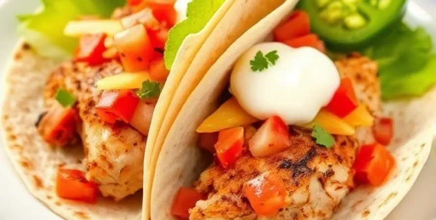 Tacos de poulet mexicains
