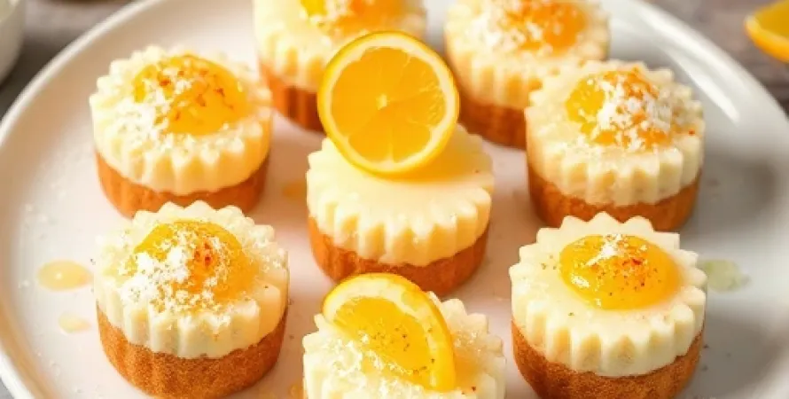 Bites de cheesecake au citron