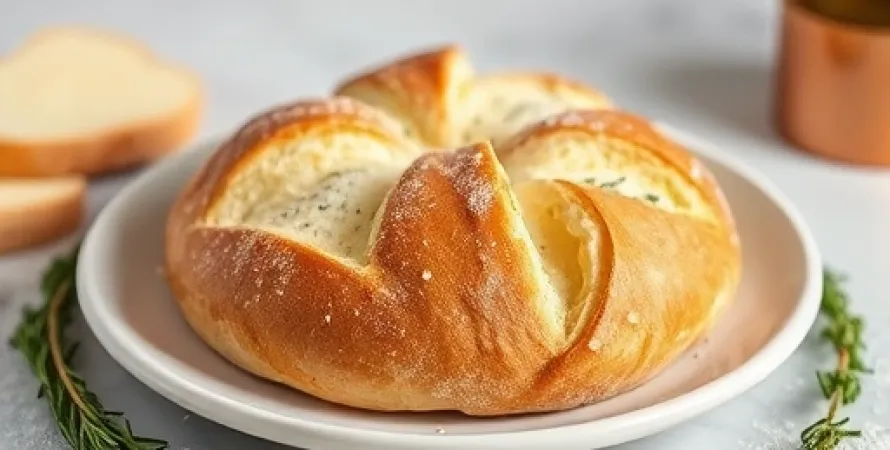 Pain au fromage blanc et ciboulette