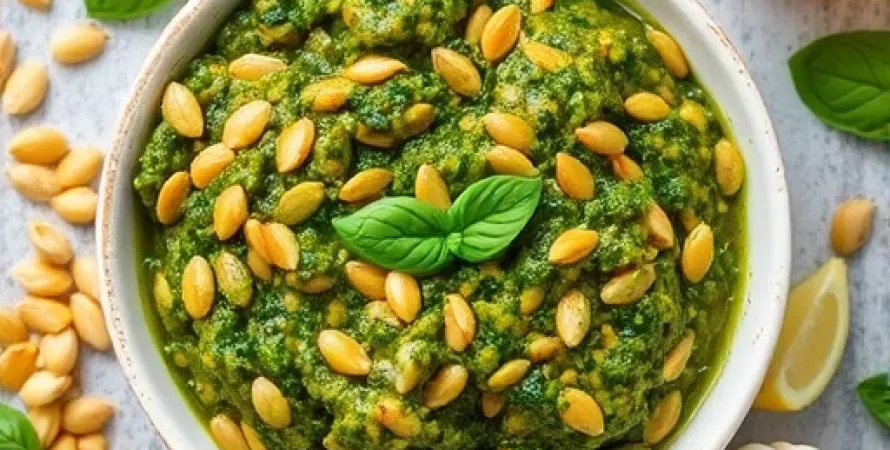 Pesto de graines de citrouille au miso