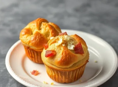 Muffins salés au jambon et au fromage