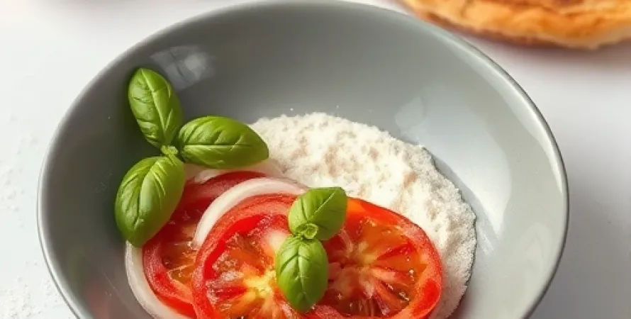 Pain panne aux tomates et basilic