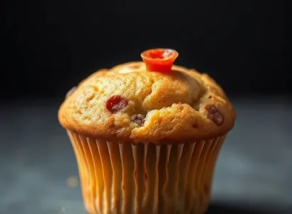 Muffins au Saucisson et Poivrons