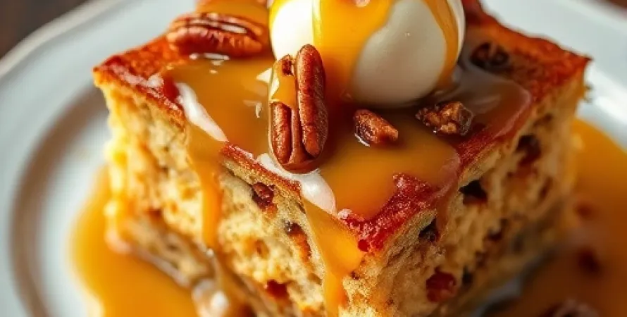 Pain perdu pecan caramel