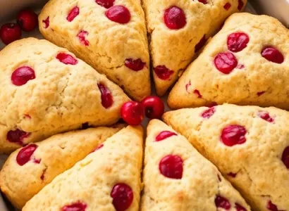 Scones aux cranberries