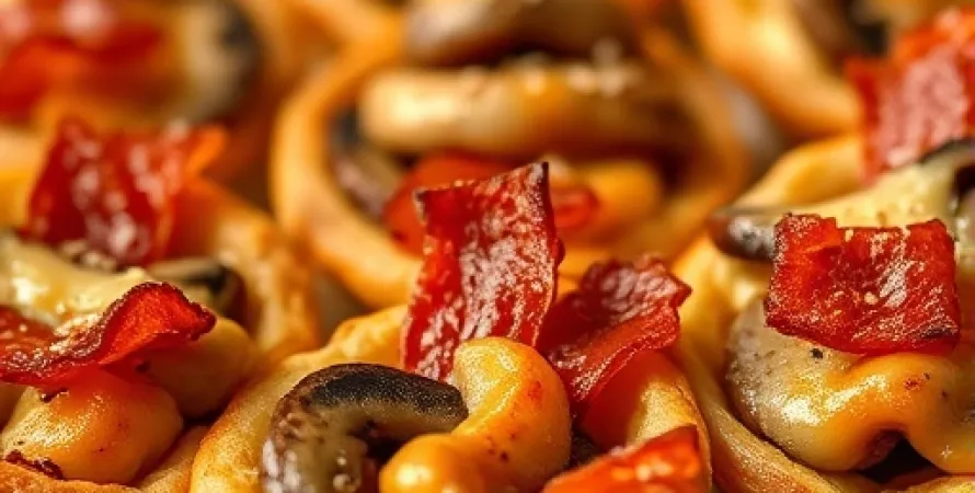 Bites de bacon et champignons