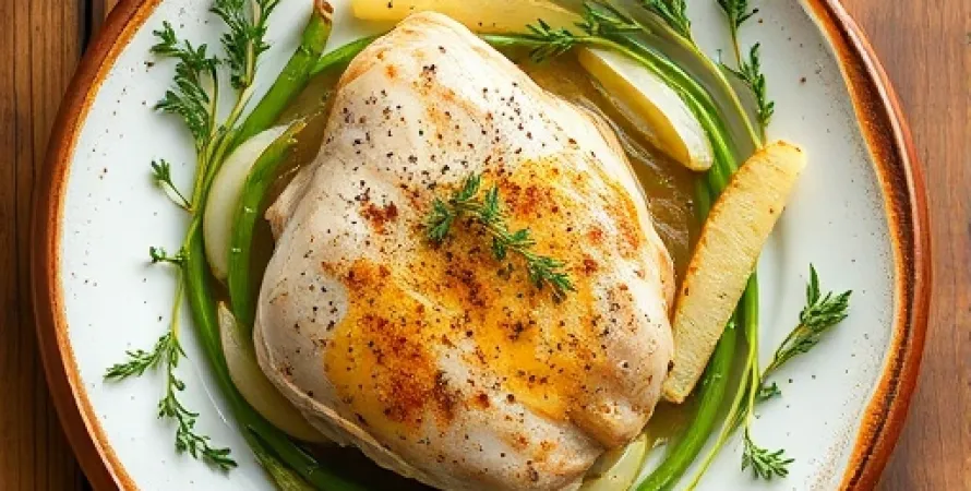 Pain herbe au poulet