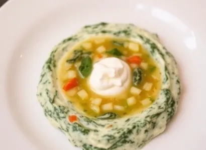 Dip d'épinards à la soupe de légumes