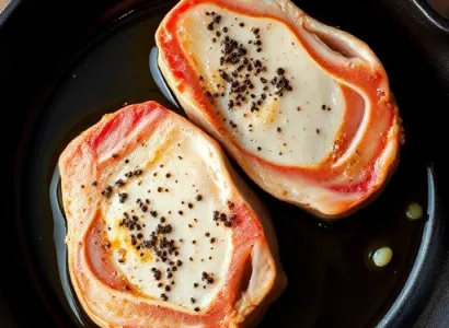 Côtes de porc au poivre