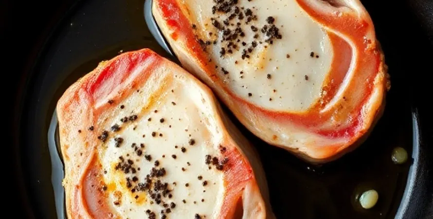 Côtes de porc au poivre