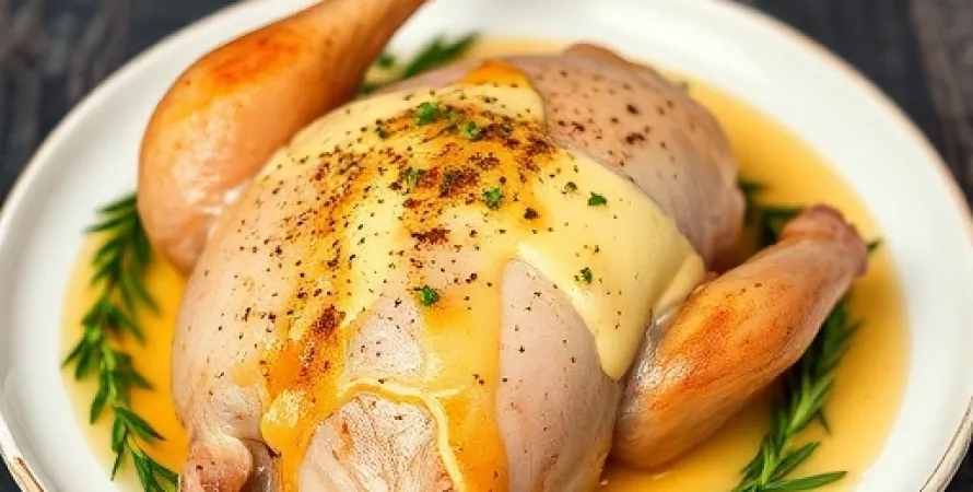 Poulet au fromage de Dijon