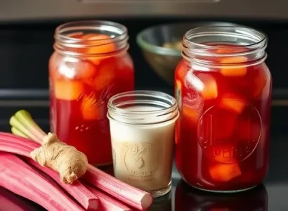 Conserve de Rhubarbe au Gingembre