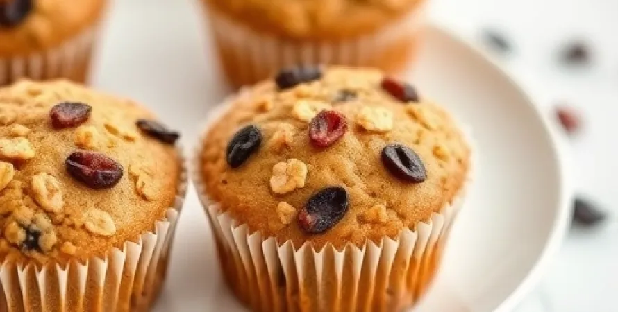 Muffins d'avoine pour petit déjeuner