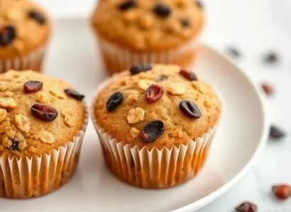Muffins d'avoine pour petit déjeuner