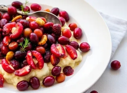 Relish aux cranberries et aux cheries