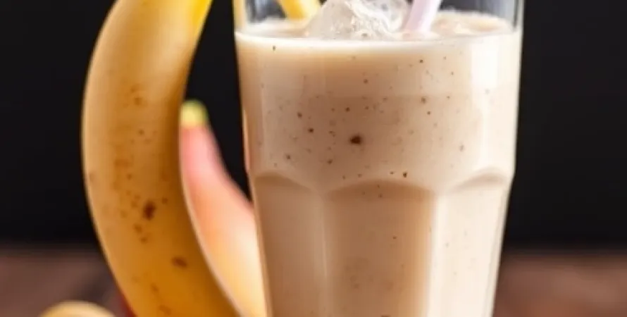 Smoothie de banane et poire