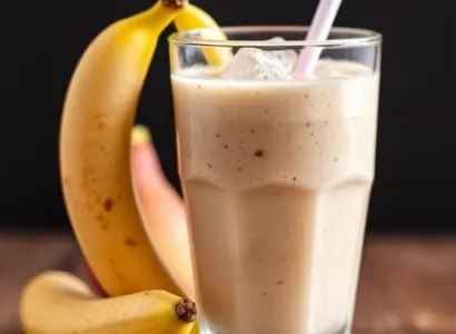 Smoothie de banane et poire