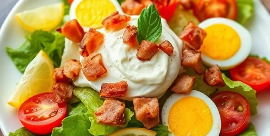 Salade d'oeufs BLTS